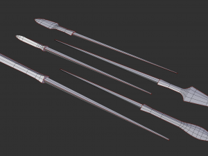 japanese arrow head set 3 Modelo de Impressão 3D