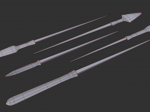 japanese arrow head set 3 Modelo de Impressão 3D