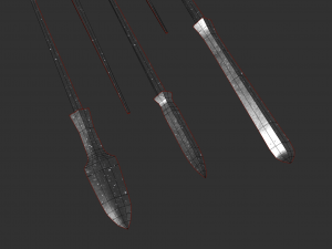 japanese arrow head set 3 Modelo de Impressão 3D