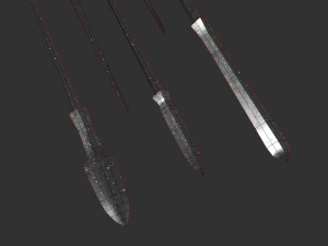japanese arrow head set 3 3D Print Model