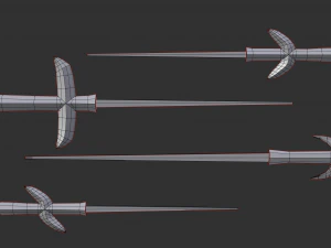 japanese arrow head set 4 3D Print Model