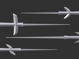 japanese arrow head set 4 Model do druku 3D