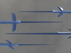japanese arrow head set 4 3D Print Model