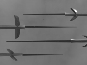 japanese arrow head set 4 Model do druku 3D