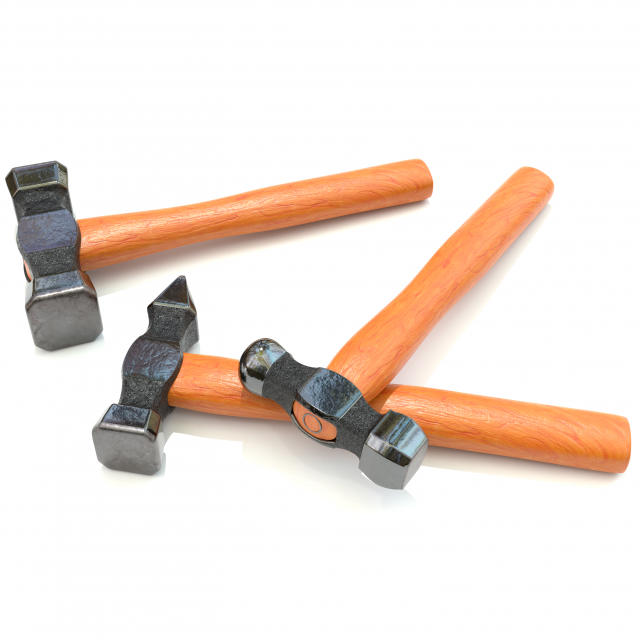 forging hammer pack 3D Модель .c4d .max .obj .3ds .fbx .stl .blend 