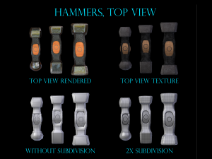 forging hammer pack 3D Модель