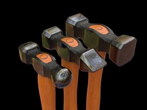 forging hammer pack 3D Модель