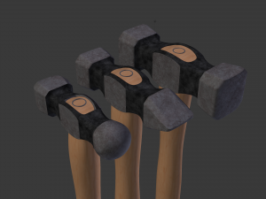forging hammer pack 3D Модель