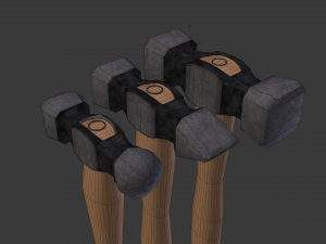 forging hammer pack 3D Модель