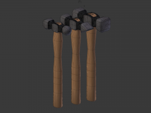 forging hammer pack 3D Модель