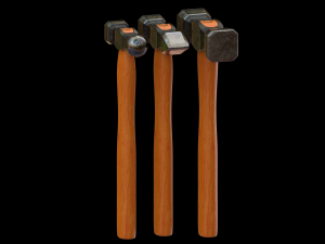 forging hammer pack 3D Модель