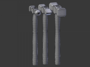 forging hammer pack 3D Модель