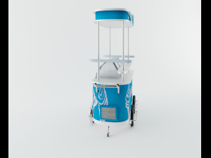 icecream cart Model 3D