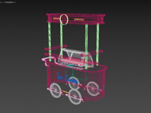 icecream cart Model 3D
