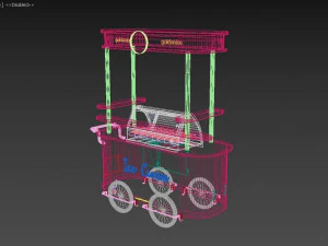 icecream cart 3D Model