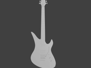 synyster gates - guitar - schecter Modello 3D