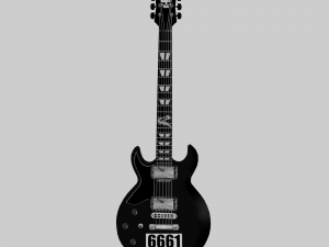 schecter guitar - zacky vengeance 6661 black Model 3D