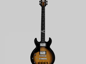schecter guitar - zacky vengeance 6661 black burst 3D Model