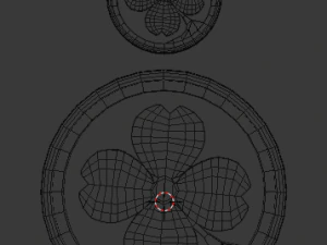 3d print glass coaster 4 leaf clover and pendant 3D Print Model