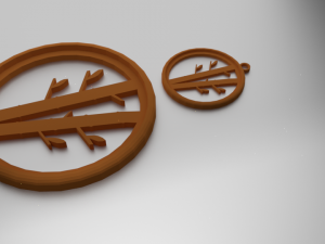 3d print glass coaster bamboo and pendant 3D प्रिंट मॉडल