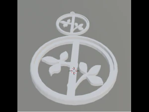 3d print glass coaster leaf and pendant 3D Print Model