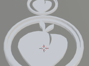 3d print glass coaster peach and pendant Modello di stampa 3D