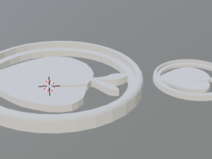 3d print glass coaster peach and pendant Modello di stampa 3D