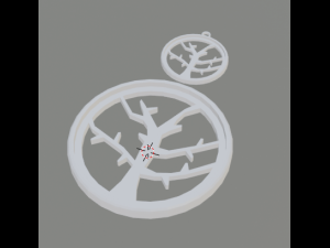 3d print glass coaster tree 1 and pendant Modello di stampa 3D