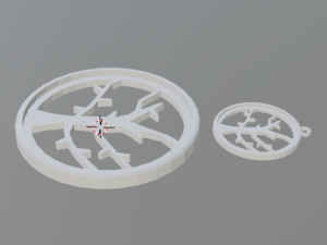 3d print glass coaster tree 1 and pendant Modello di stampa 3D