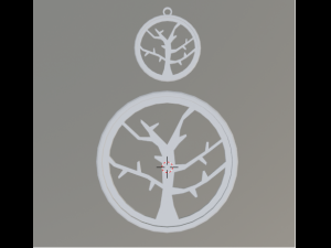 3d print glass coaster tree 1 and pendant Modello di stampa 3D