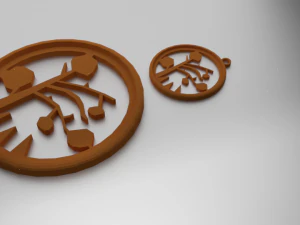 &Aacute;rvore de porta-copos de vidro com impress&atilde;o 3D 2 e pingente Modelo de Impressão 3D