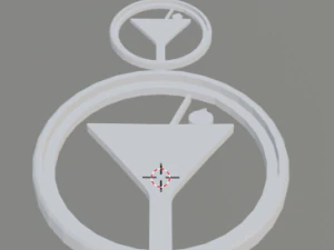 3d print glass coaster wine glass and pendant 3D Print Model