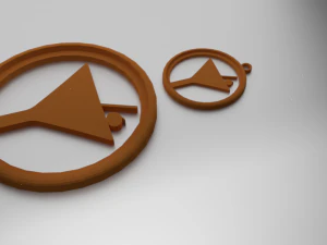 Porta-copos de vidro com impress&atilde;o 3D, ta&ccedil;a de vinho e pingente Modelo de Impressão 3D