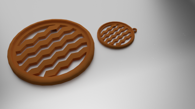 3d print glass coaster pattern and pendant Modelo de Impressão 3D .c4d .max .obj .3ds .fbx .stl .blend 