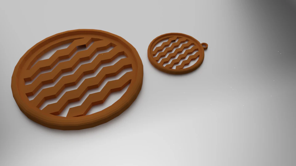 3d print glass coaster pattern and pendant 3D Print Model .c4d .max .obj .3ds .fbx .stl .blend 