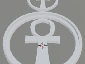 3d print glass coaster ankh and pendant 3D Print Model