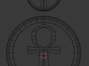3d print glass coaster ankh and pendant 3Dプリントモデル