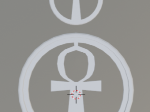 3d print glass coaster ankh and pendant 3Dプリントモデル