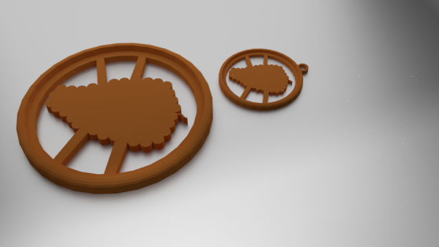 3d print glass coaster grapes and pendant 3Dプリントモデル .c4d .max .obj .3ds .fbx .stl .blend