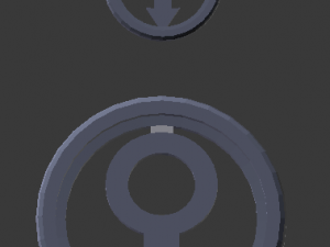 3d print glass coaster male and pendant 3Dプリントモデル
