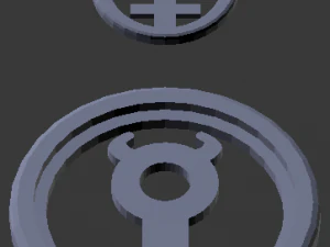 3d print glass coaster mercury and pendant 3D Print Model