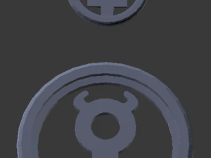 3d print glass coaster mercury and pendant 3D Print Model