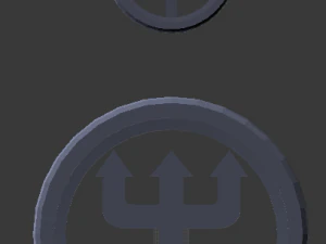3d print glass coaster neptune and pendant 3D Print Model