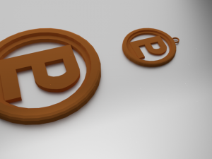 3d print glass coaster pluto and pendant 3D Принт Модель