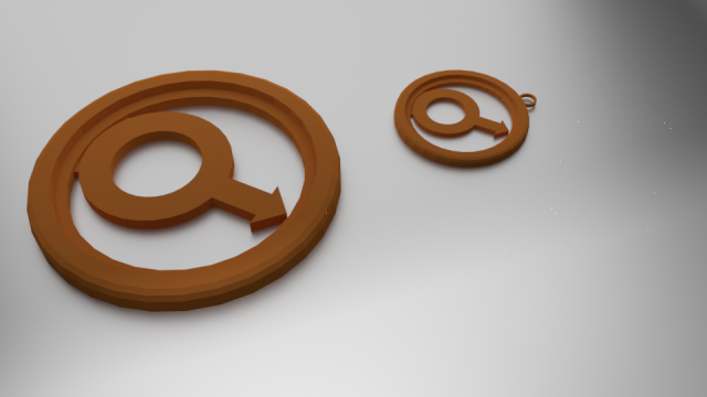 3d print glass coaster mars and pendant 3D 프린트 모델 .c4d .max .obj .3ds .fbx .stl .blend 