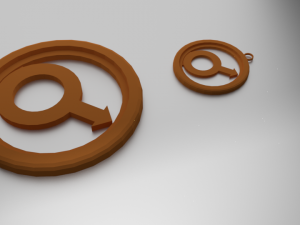 3d print glass coaster mars and pendant 3D-Druckmodell