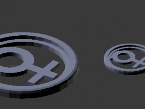 3d print glass coaster venus and pendant 3D 打印模型