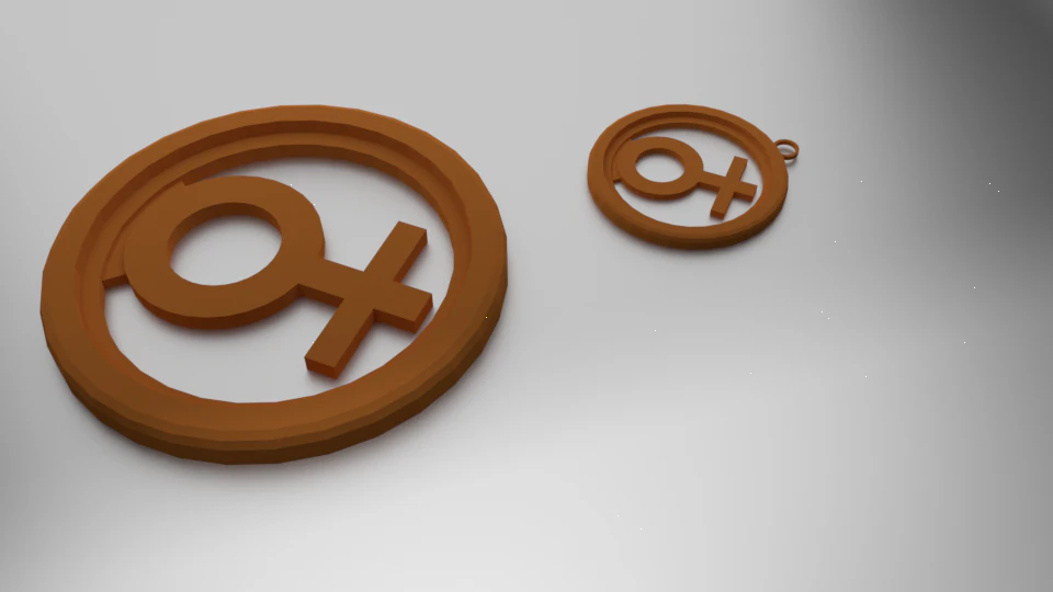 3d print glass coaster venus and pendant 3D Print Model .c4d .max .obj .3ds .fbx .stl .blend