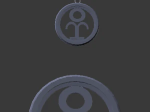 3d print glass coaster hydra and pendant 3D Print Model
