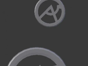 Porta-copos de vidro com impress&atilde;o 3D Ur&acirc;nia e pingente Modelo de Impressão 3D